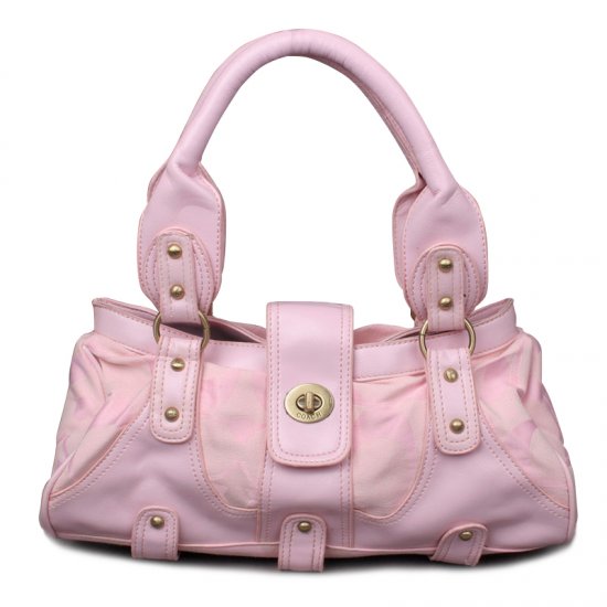 Coach Stud Lock Signature Small Pink Totes ENS | Coach Outlet Canada